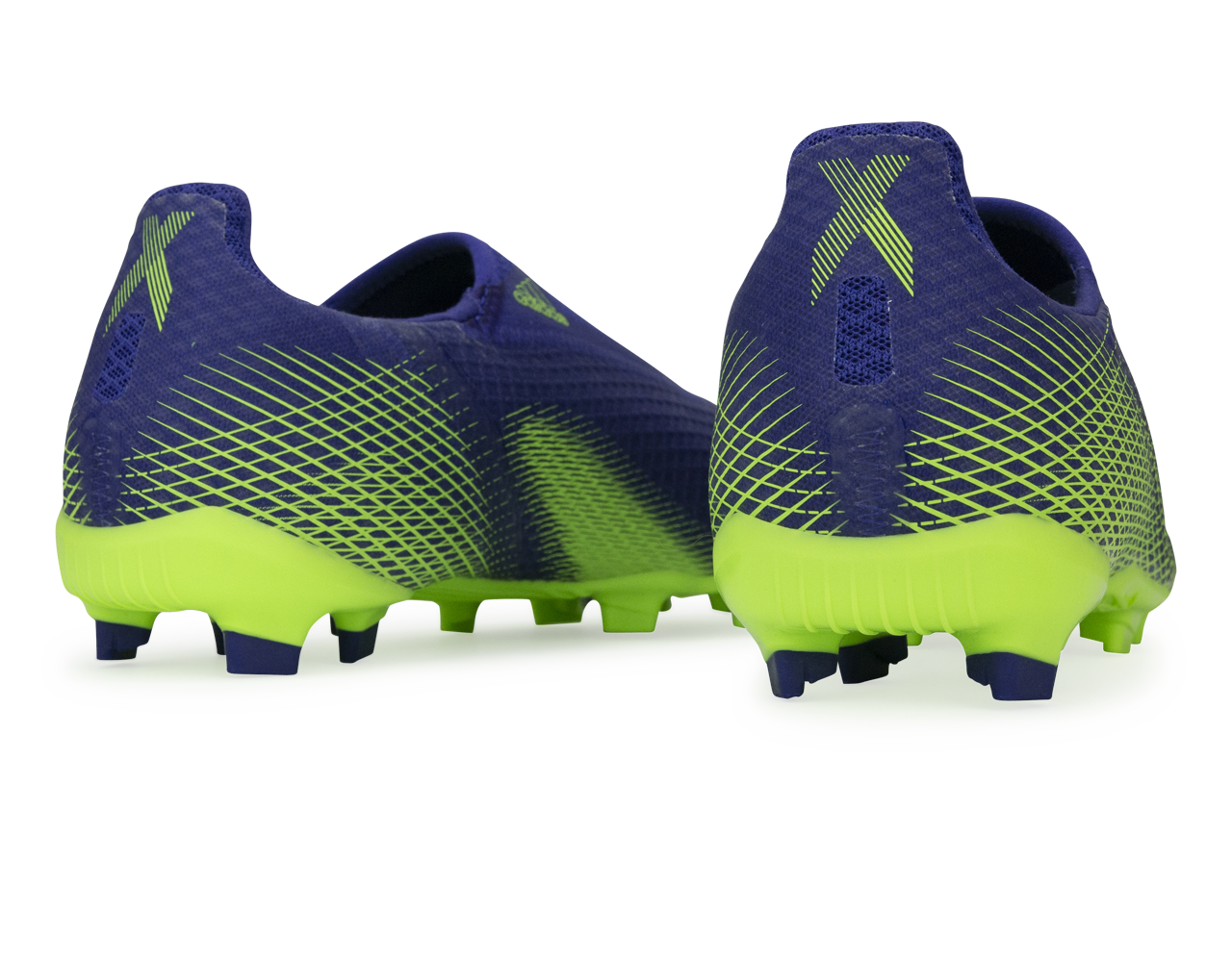 adidas Kids X Ghosted.3 Laceless FG Energy Ink/Signal Green