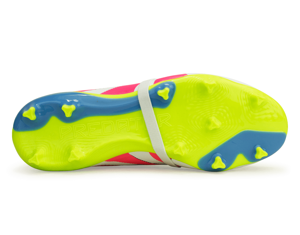 adidas Kids Predator League Foldover Tongue FG White/Pink/Lemon