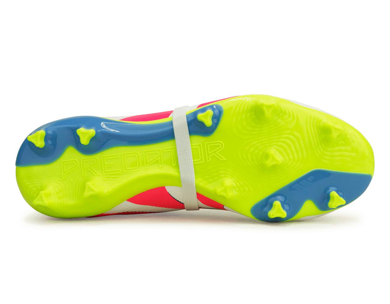 adidas Men's Predator League Foldover Tongue FG/MG White/Pink/Lemon