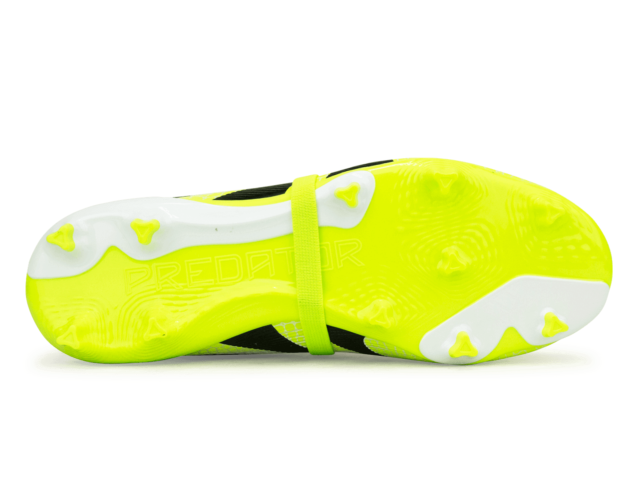 adidas Kids Predator League Foldover Tongue FG/MG White/Black/Green
