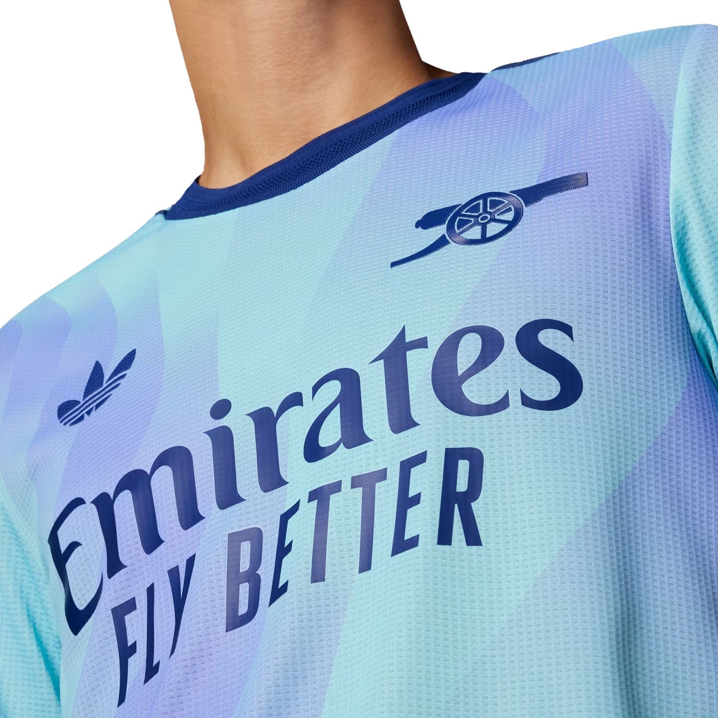 adidas Men's Arsenal 2024/25 Authentic Third Jersey Clear Aqua/Light Flash Purple