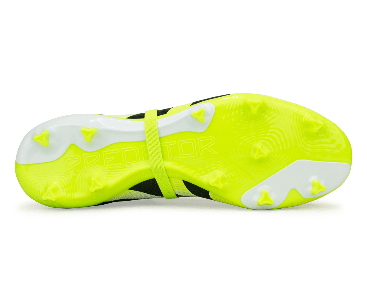 adidas Men's Predator League Foldover Tongue FG/MG White/Black/Green