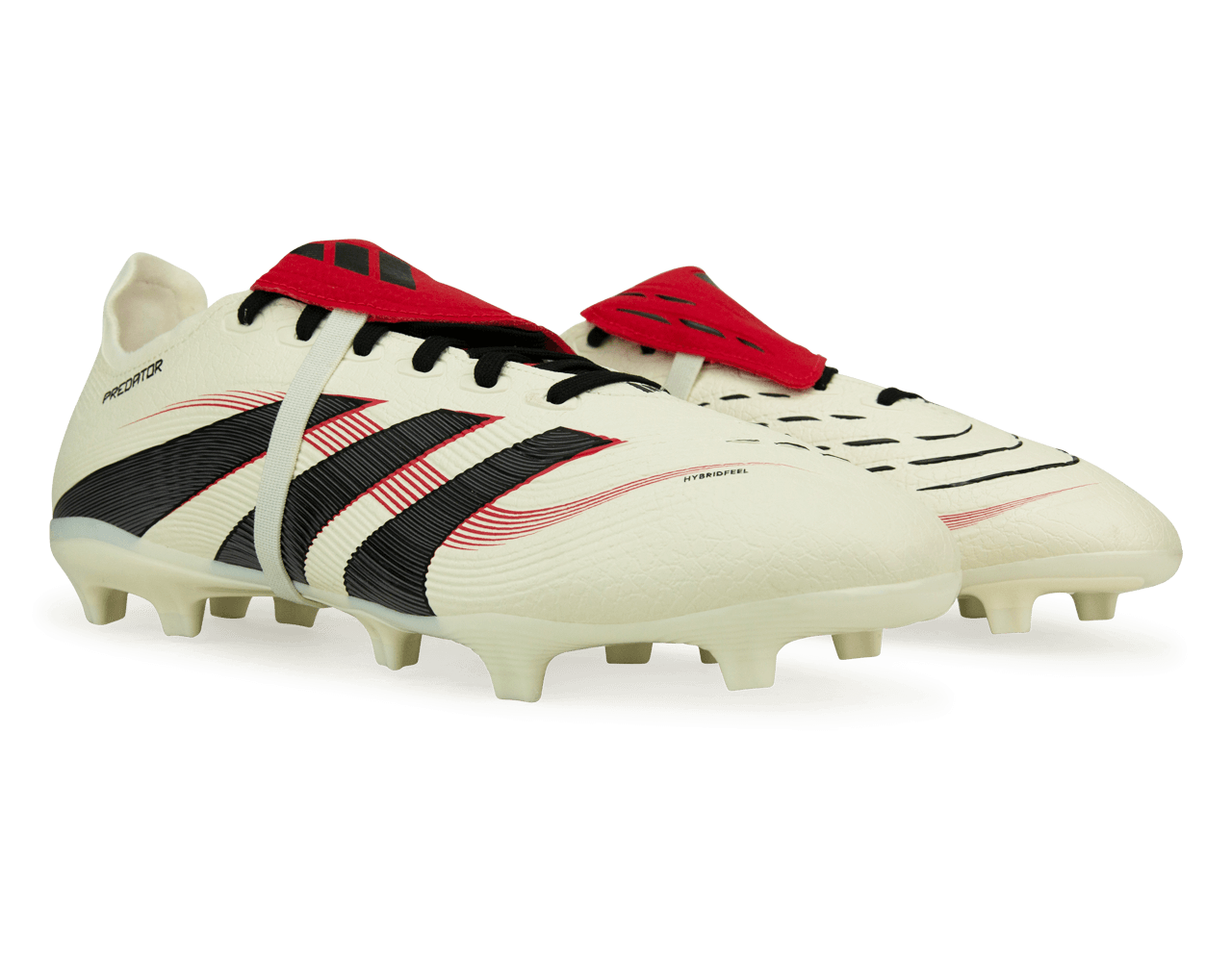 adidas Men's Predator League Foldover Tongue FG/MG Off White/Core Black