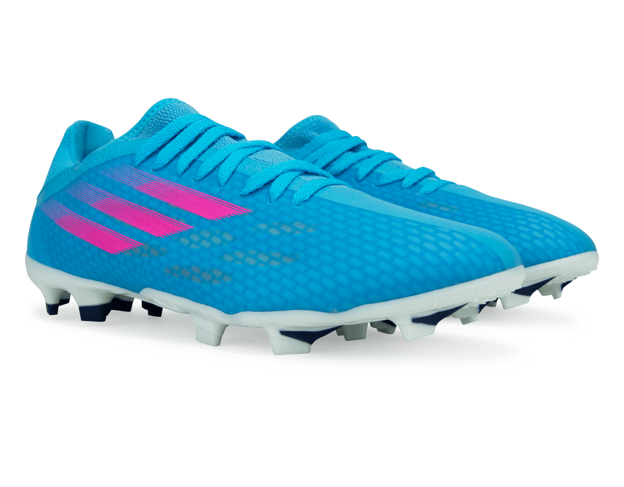 adidas Men's X Speedflow.3 FG Sky Blue/Pink/White
