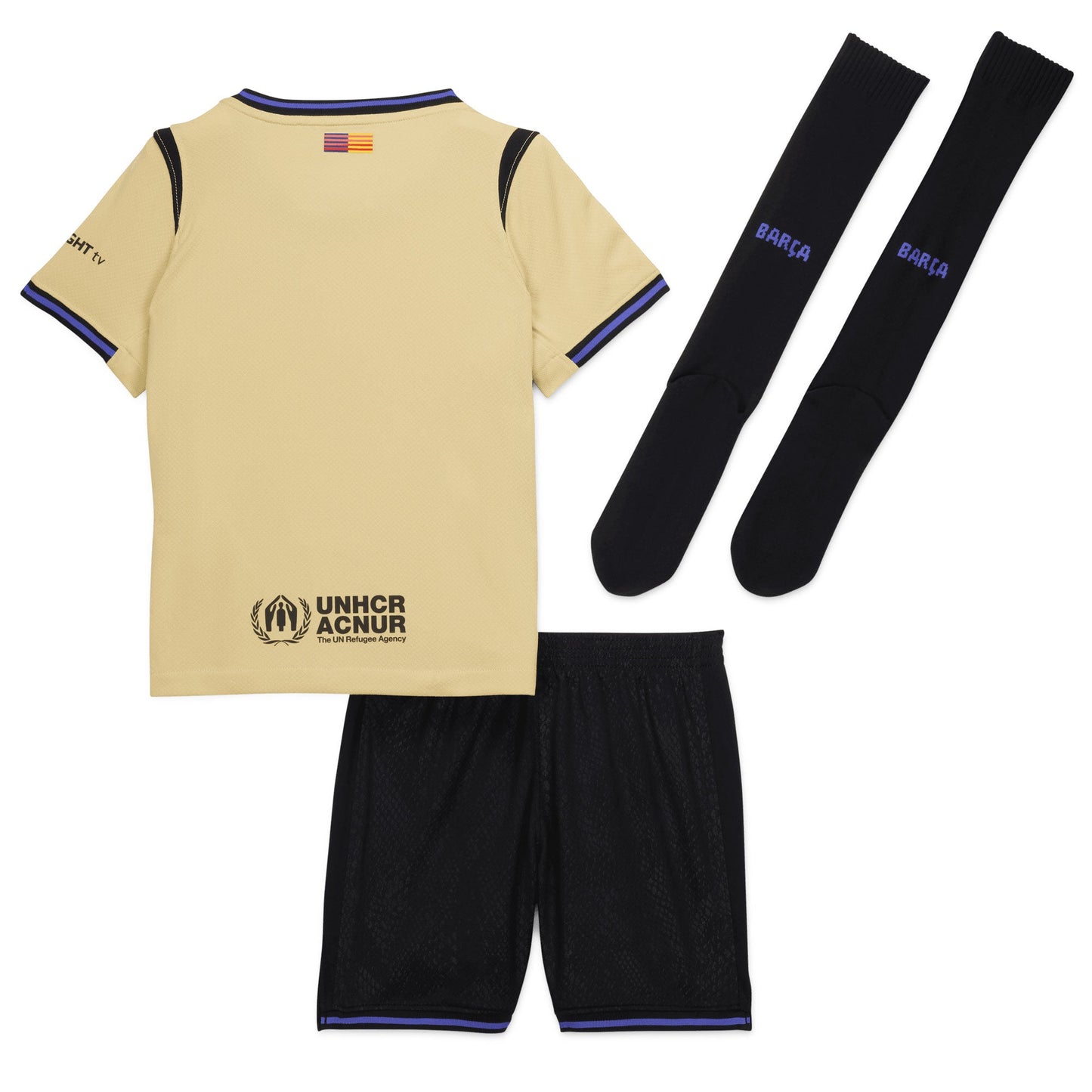 Nike FC Barcelona 2025/26 Away Minikit Gold/Persian Violet/Black