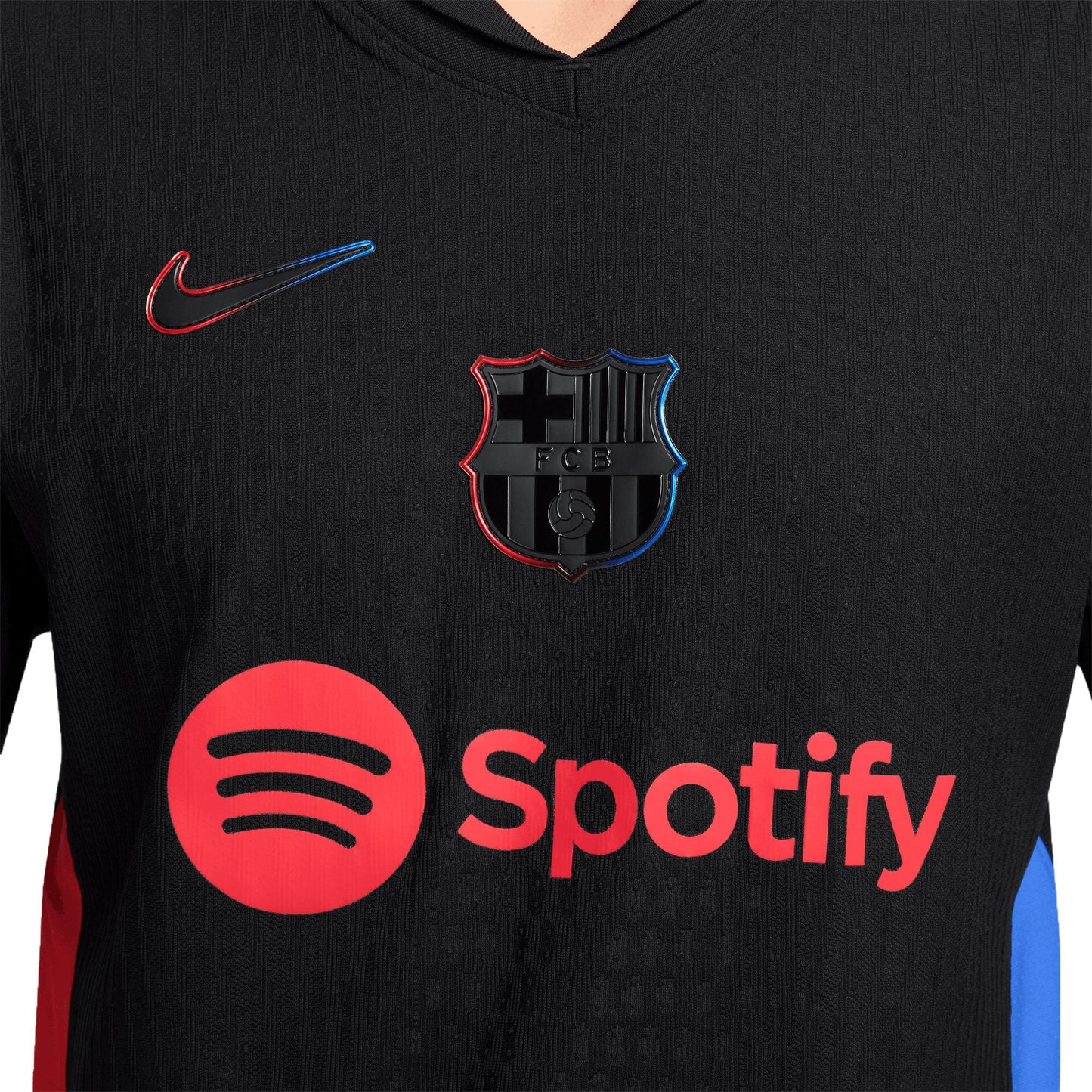 Nike Men's FC Barcelona 2024/25 Dri-FIT ADV Away Jersey Black/Red