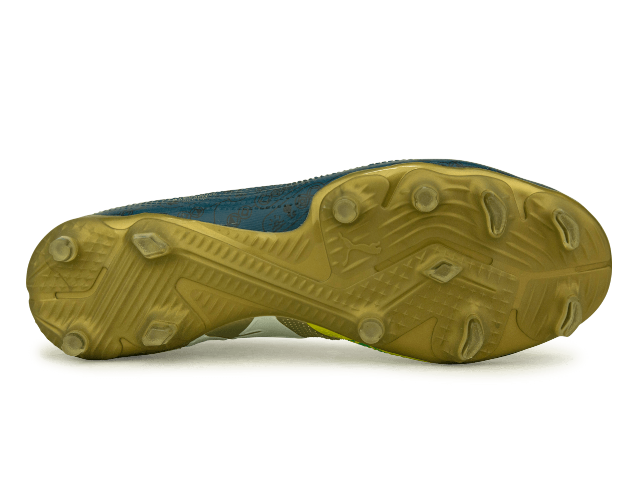 PUMA x Neymar JR Men's Future 7 Match BNA FG/AG Blue/Yellow/Green Gold