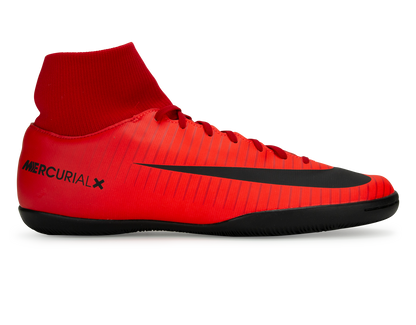 Nike Men's MercurialX Victory VI DF Indoor Soccer Shoes  University Red/Black