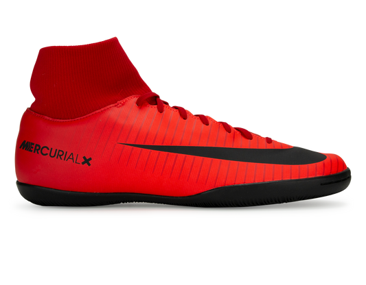 Nike Men's MercurialX Victory VI DF Indoor Soccer Shoes  University Red/Black