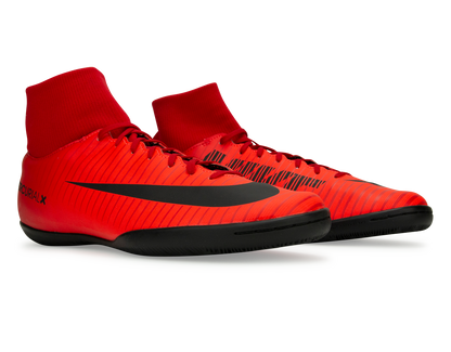 Nike Men's MercurialX Victory VI DF Indoor Soccer Shoes  University Red/Black