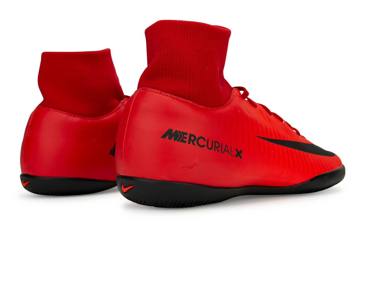 Nike Men's MercurialX Victory VI DF Indoor Soccer Shoes  University Red/Black