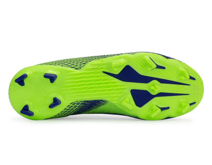 adidas Kids X Ghosted.3 Laceless FG Energy Ink/Signal Green