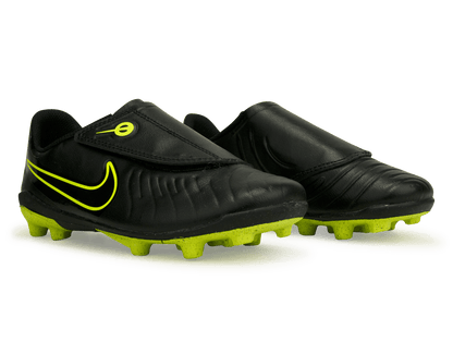 Nike Kids Tiempo Legend 10 Club FG/MG PS (V) Black/Volt