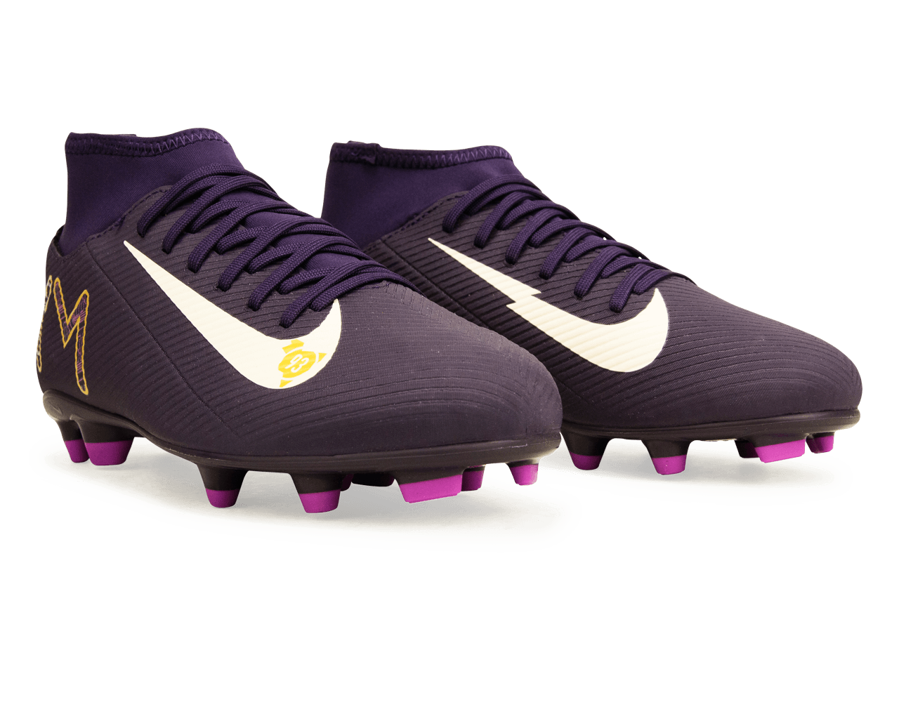 Nike Kids Zoom Mercurial Superfly 10 Club KM FG/MG Grand Purple/Pale Ivory