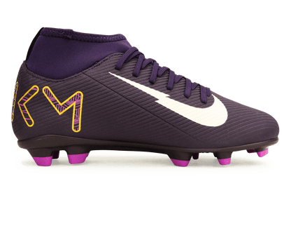 Nike Kids Zoom Mercurial Superfly 10 Club KM FG/MG Grand Purple/Pale Ivory
