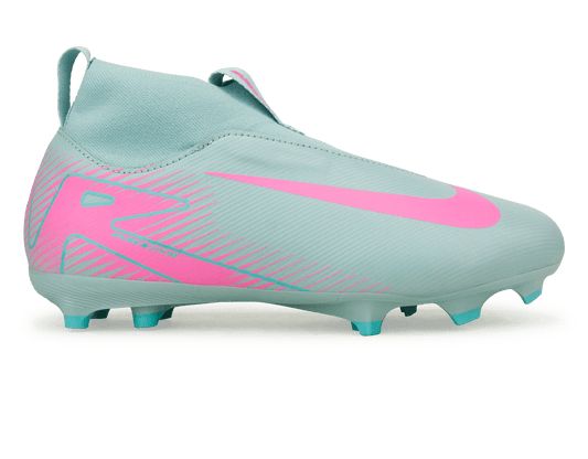 Nike Kids Zoom Mercurial Superfly 10 Academy FG/MG Ocean Cube/Pink Blast