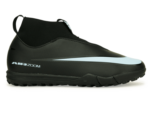 Nike Kids Zoom Mercurial Superfly 10 Academy TF Black/Ice Blue