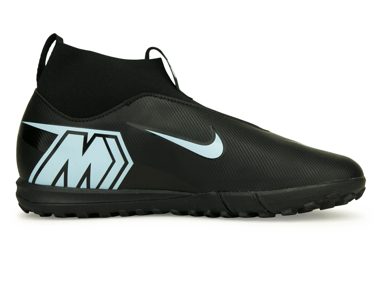 Nike Kids Zoom Mercurial Superfly 10 Academy TF Black/Ice Blue
