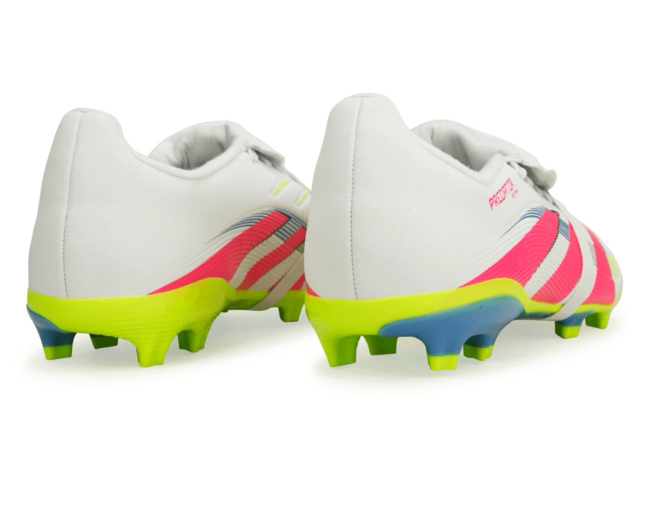 adidas Kids Predator League Foldover Tongue FG White/Pink/Lemon
