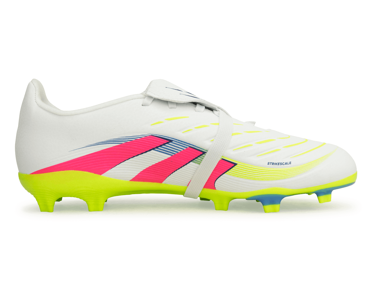 adidas Kids Predator League Foldover Tongue FG White/Pink/Lemon
