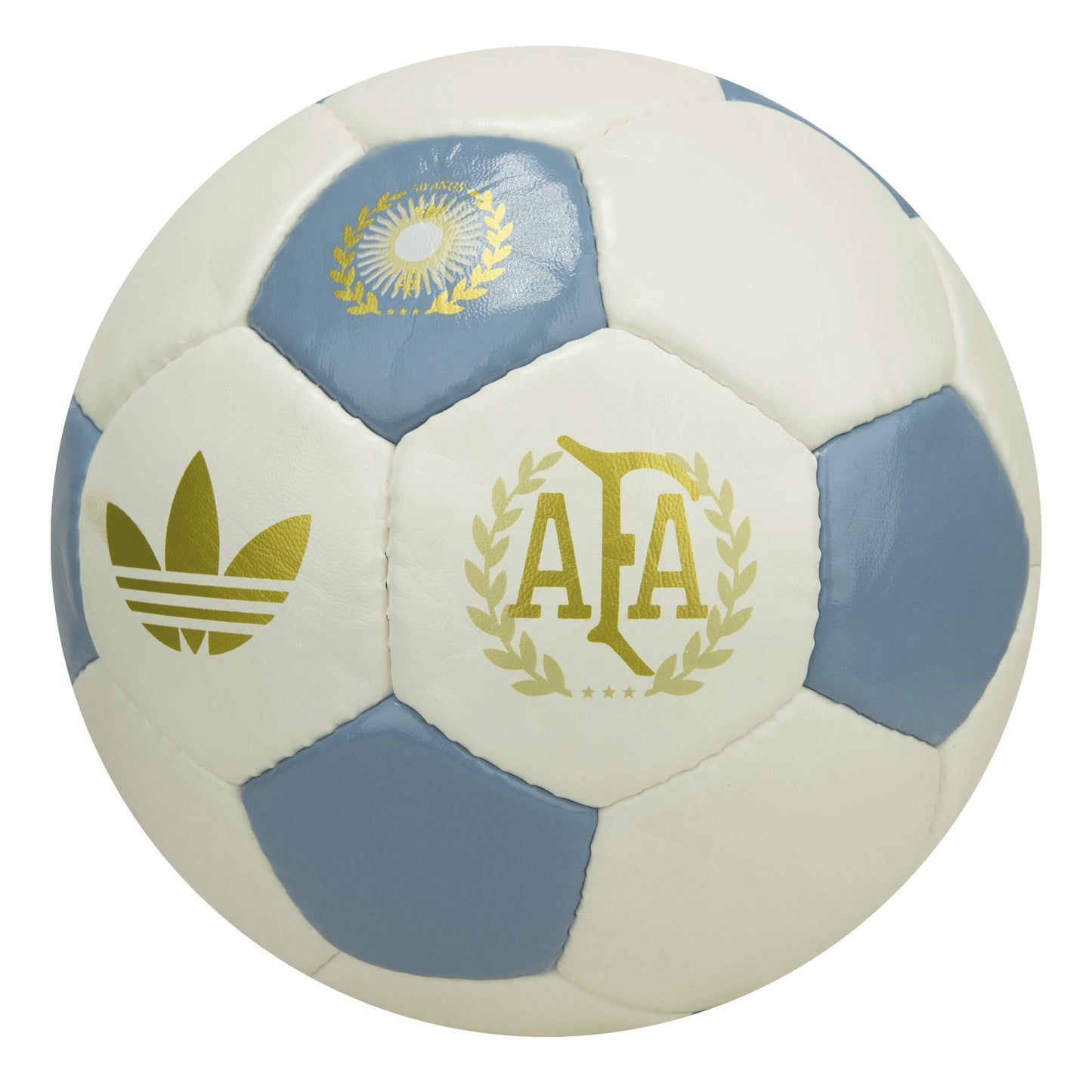 adidas Argentina 50 Years Anniversary Ball White/Gold/Sky Blue