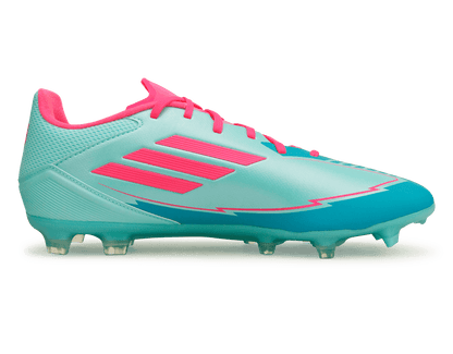 adidas Men's F50 League Messi FG/MG Flash Aqua/Pink