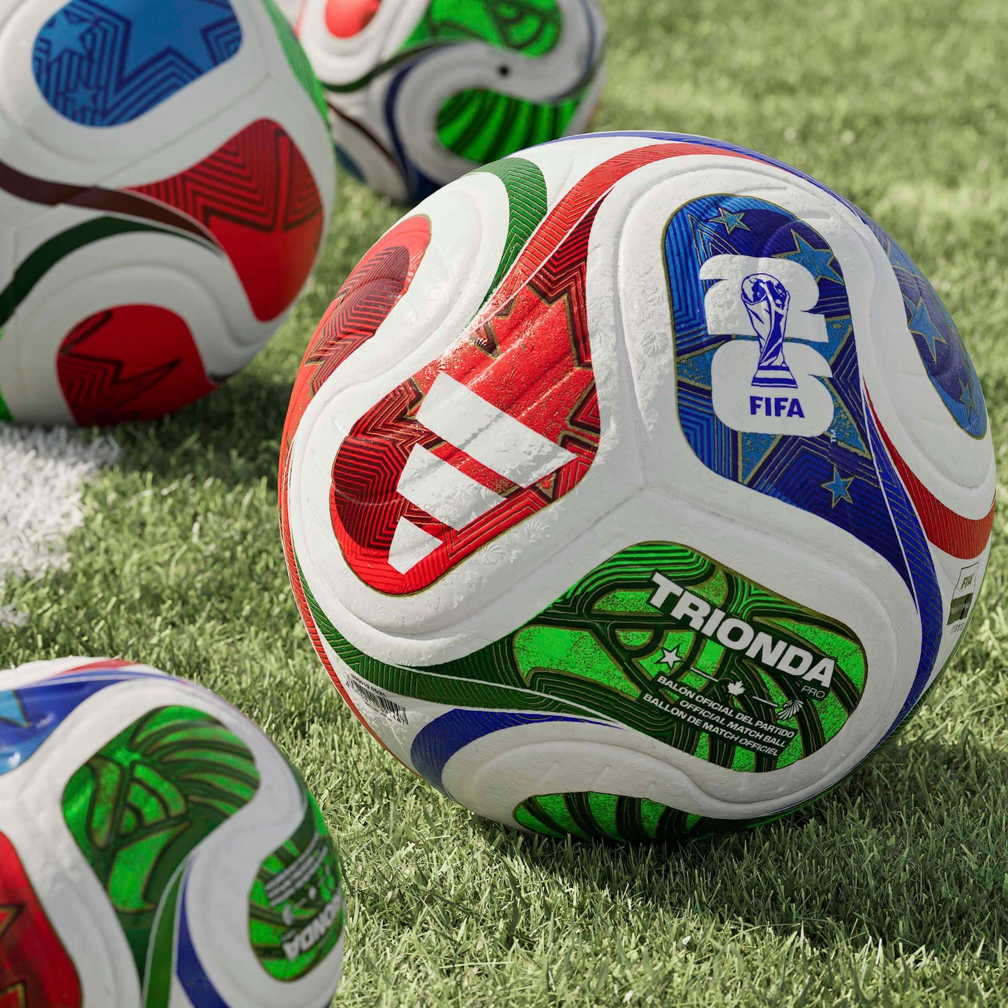adidas FIFA World Cup 2026™ Trionda Pro Official Match Ball Red/Green/Blue