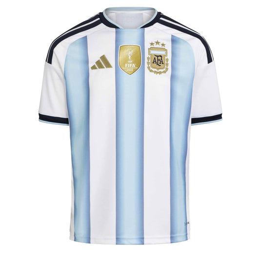 adidas Kid's Argentina World Cup 2026 Home Jersey White/Sky Blue