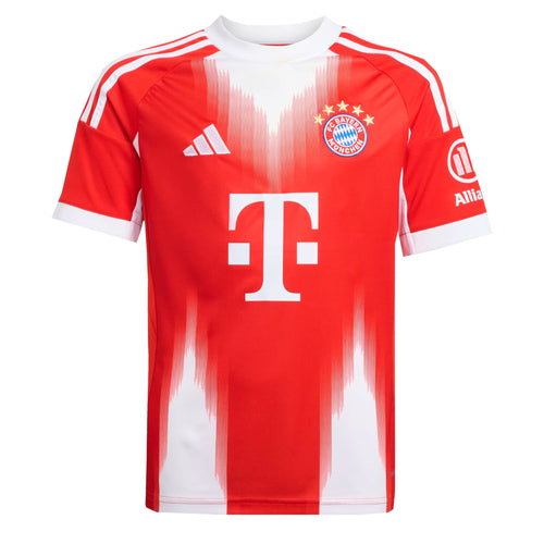 adidas Kids Bayern Munich 2025/26 Home Jersey Red/White