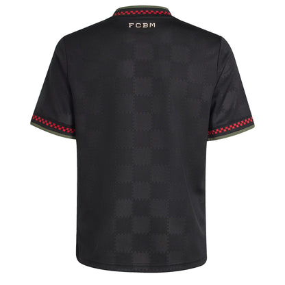 adidas Kids Bayern Munich 2025/26 Third Jersey Black/Halo Ivory