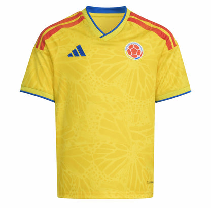 adidas Kids Colombia World Cup 2026 Home Jersey Yellow