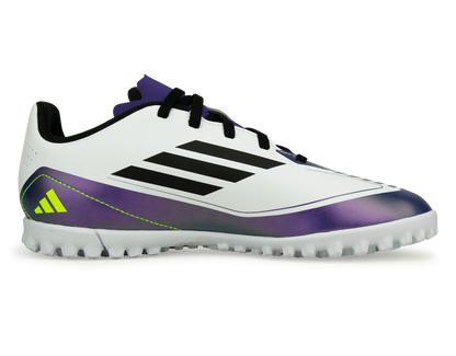 adidas Kids F50 Club Messi TF White/Black/Purple