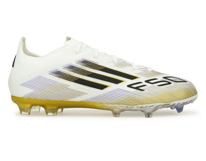 adidas Kids F50 Elite FG White/Black/Gold