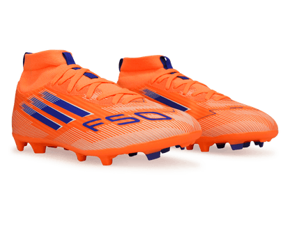 adidas Kids F50 League FG/MG Orange/Lucid Blue