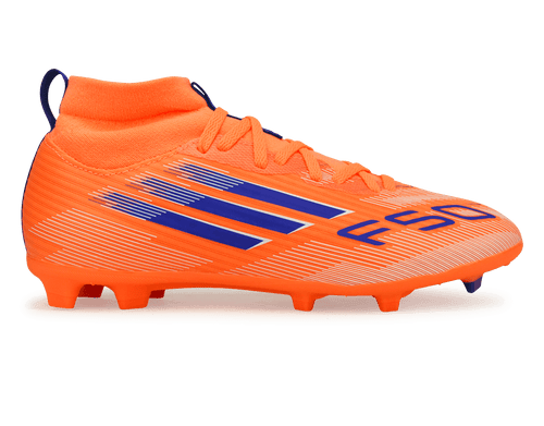 adidas Kids F50 League FG/MG Orange/Lucid Blue