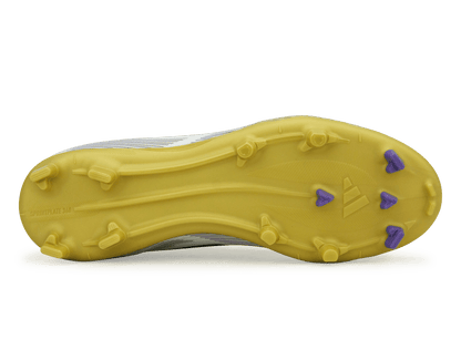 adidas Kids F50 League FG/MG White/Black/Gold