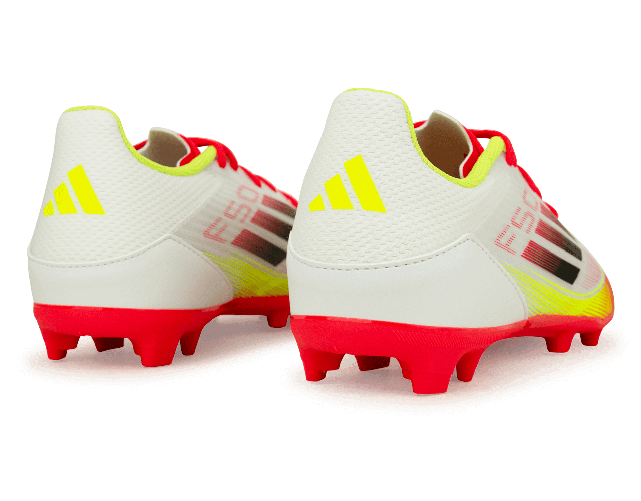 adidas Kids F50 League FG/MG White/Black/Yellow