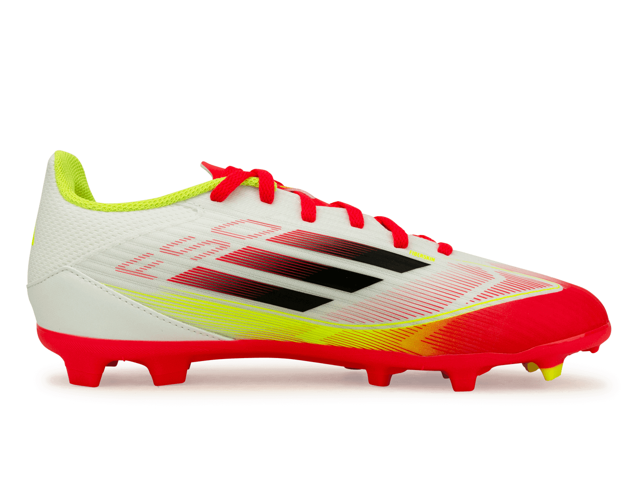 adidas Kids F50 League FG/MG White/Black/Yellow