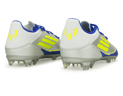 adidas Kids F50 League Messi FG/MG Silver/Volt/Blue