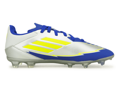 adidas Kids F50 League Messi FG/MG Silver/Volt/Blue