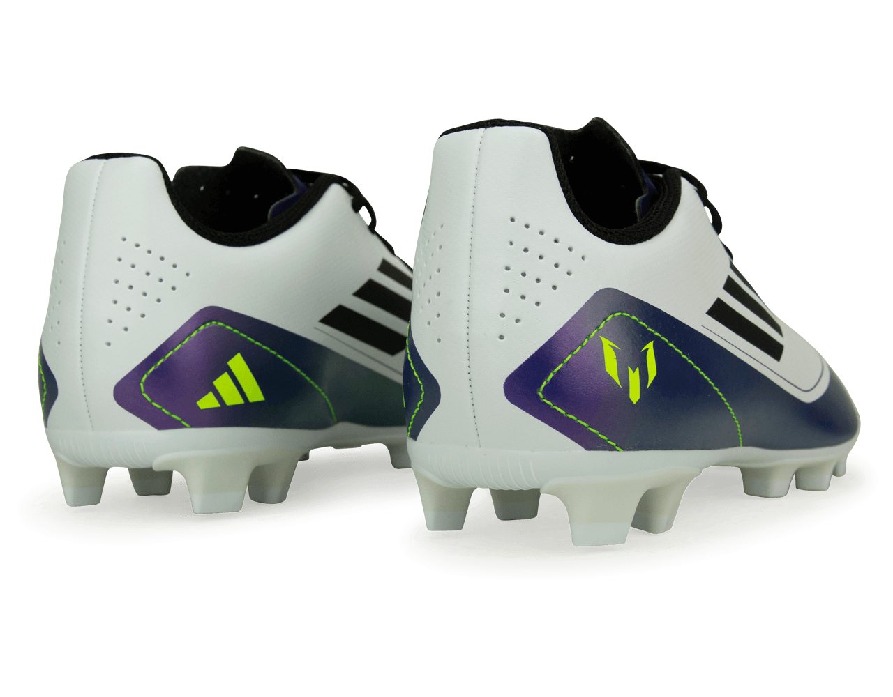 adidas Kids F50 Club Messi FxG White/Black/Purple