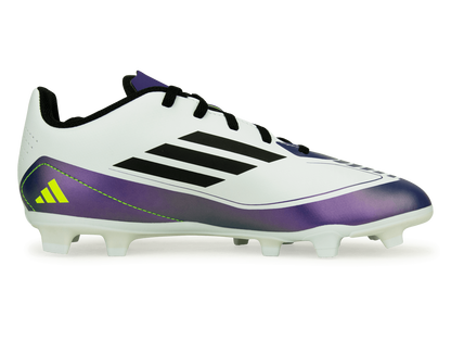 adidas Kids F50 Club Messi FxG White/Black/Purple