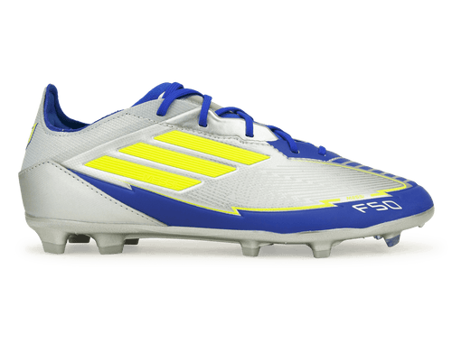 adidas Kids Messi F50 Elite FG Silver/Volt/Blue