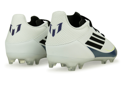adidas Kids F50 League Messi FG/MG White/Black/Purple