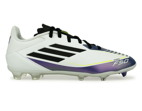 adidas Kids F50 League Messi FG/MG White/Black/Purple