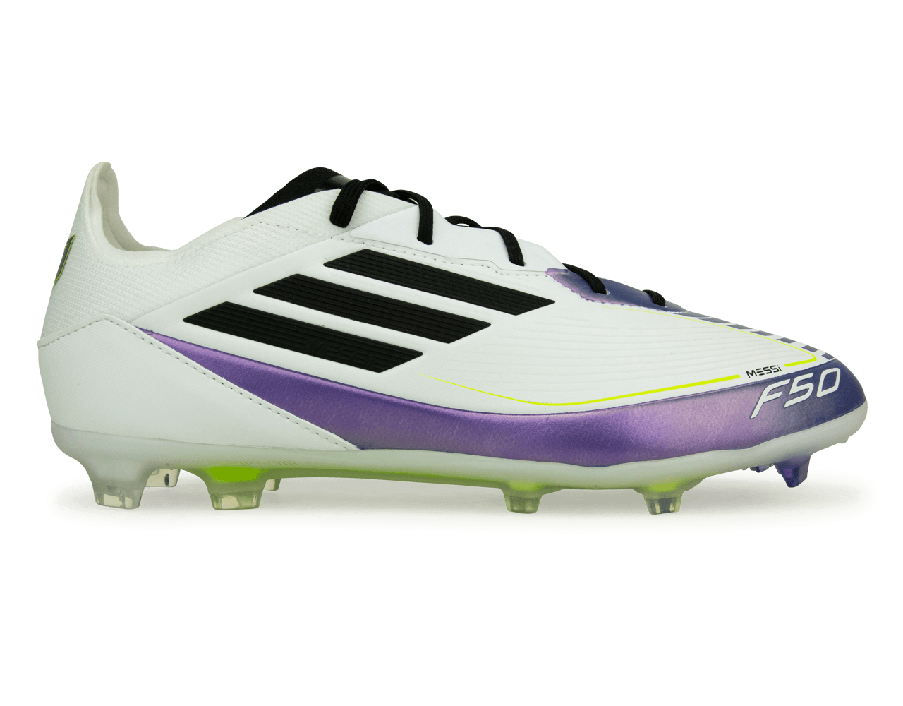 adidas Kids F50 Pro Messi FG White/Black/Purple