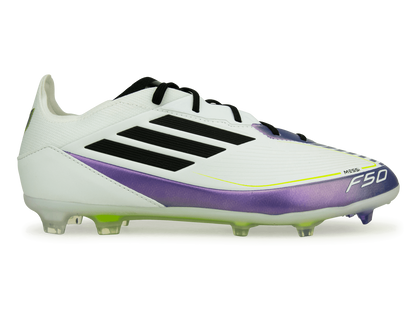 adidas Kids F50 Pro Messi FG White/Black/Purple