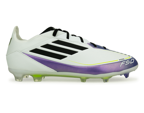 adidas Kids F50 Pro Messi FG White/Black/Purple