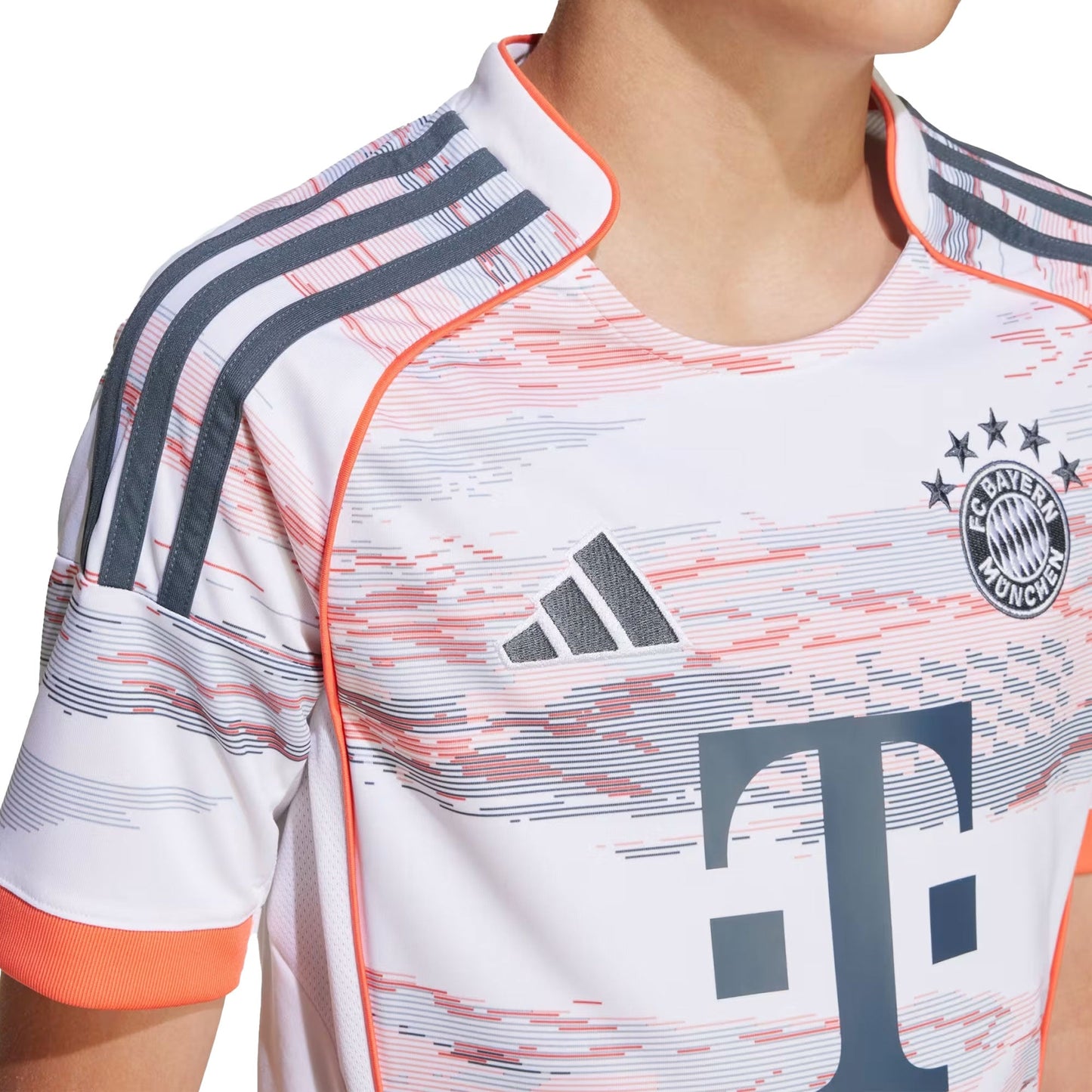 adidas Kids FC Bayern Munich 2025/26 Away Jersey White