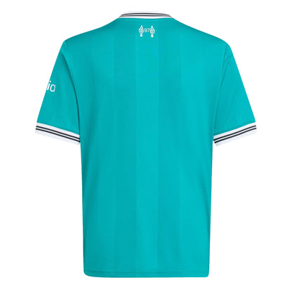 adidas Kids Liverpool 2025/26 Third Jersey Green/White